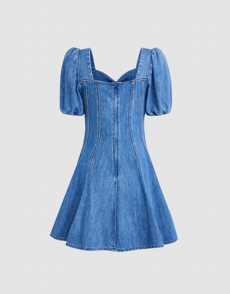 Peignoir Urban Revivo Skater Denim Femme Bleu | MBO7357BH