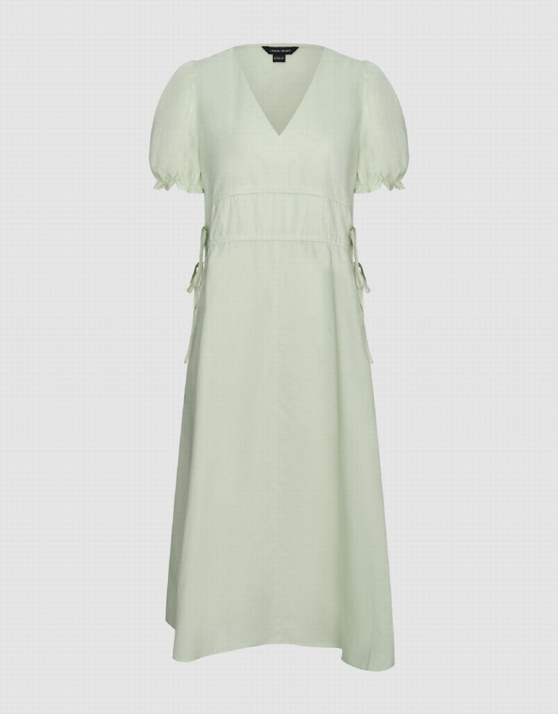 Peignoir Urban Revivo Surplice V-Neck A-Line Femme Vert | UXK9669KJ