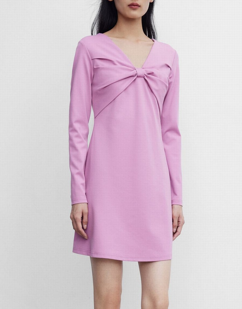Peignoir Urban Revivo Tie Front Fitted Femme Rose | XGW2282XI