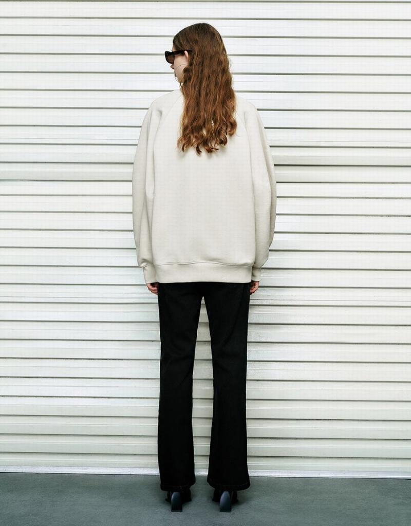 Sweats Urban Revivo Crew Neck Loose Femme Kaki | RPO2119VT