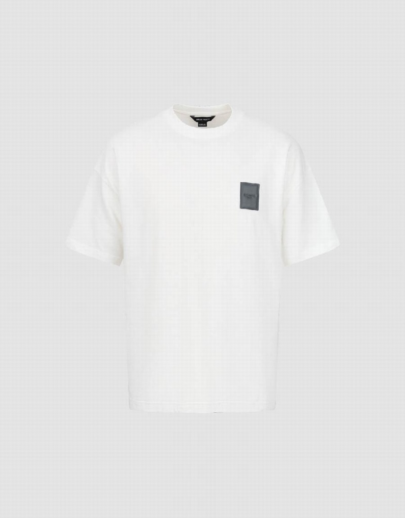 T Shirts Urban Revivo Droit Loose Homme Blanche | PJH9967NR
