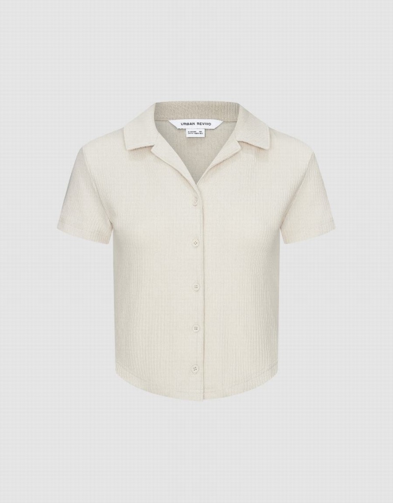T Shirts Urban Revivo Mince Femme Rose | JHP2463JF