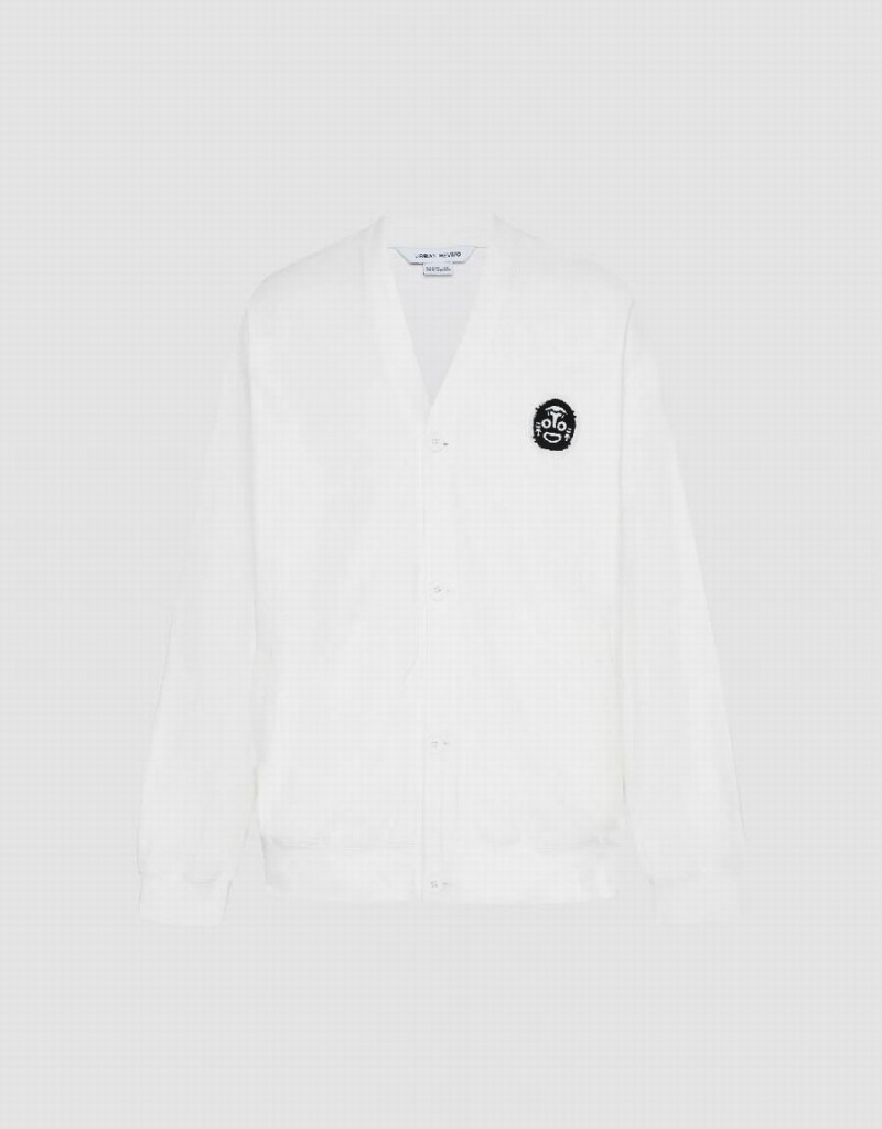 Vestes Urban Revivo Kimono Lapel Loose Homme Blanche | FMN91DV
