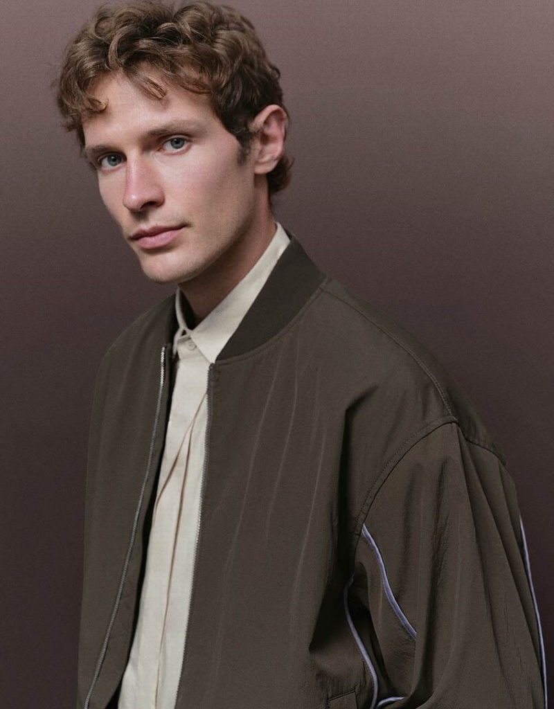 Vestes Urban Revivo Zippé Front Loose Homme Marron | XYY8437HS